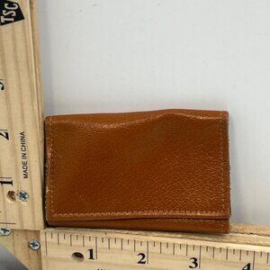 Wexford Hall Brown Leather Key Tainer Wallet Vintage Buxton Key Holder Case